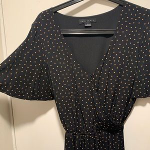 Sanctuary Romper with flutter sleeves and pockets